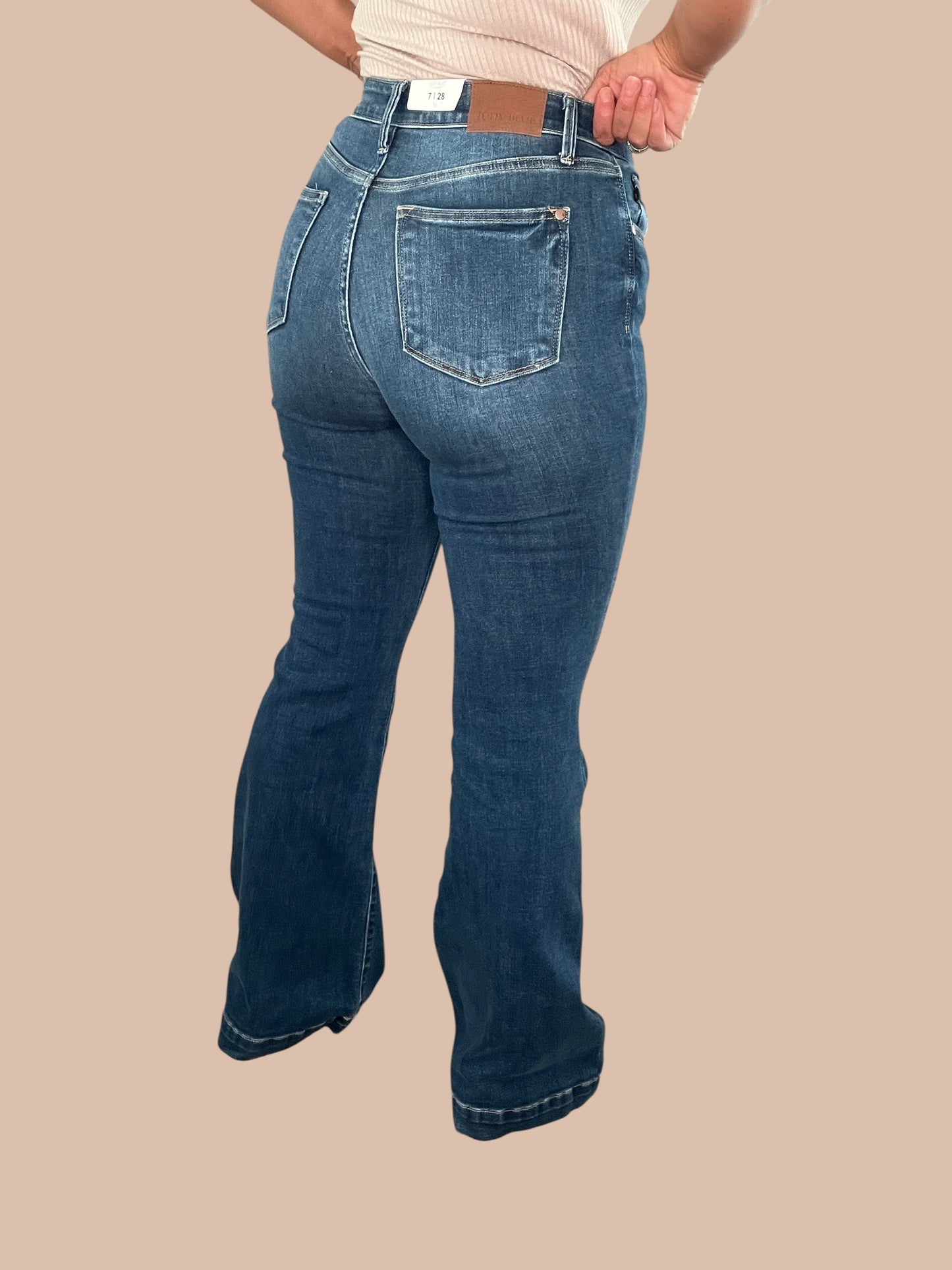 Judy Blue Trouser Hem Flare Jeans