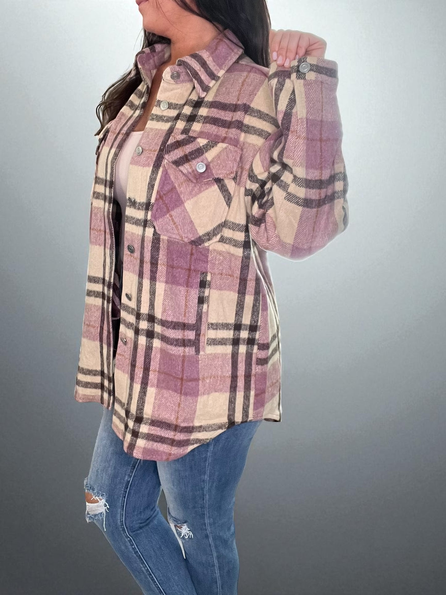 Plaid Relaxed Fit Shacket