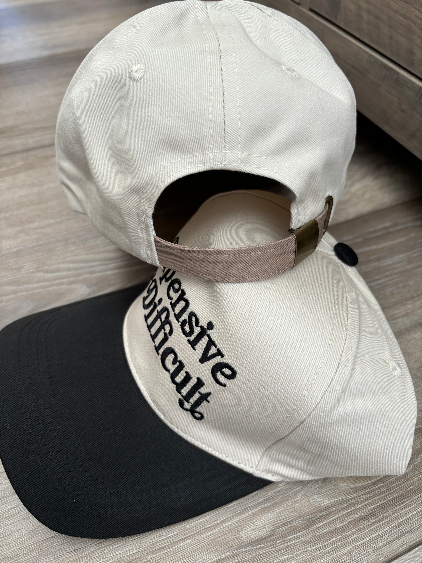 'Expensive & Difficult' Canvas Embroidered Hat