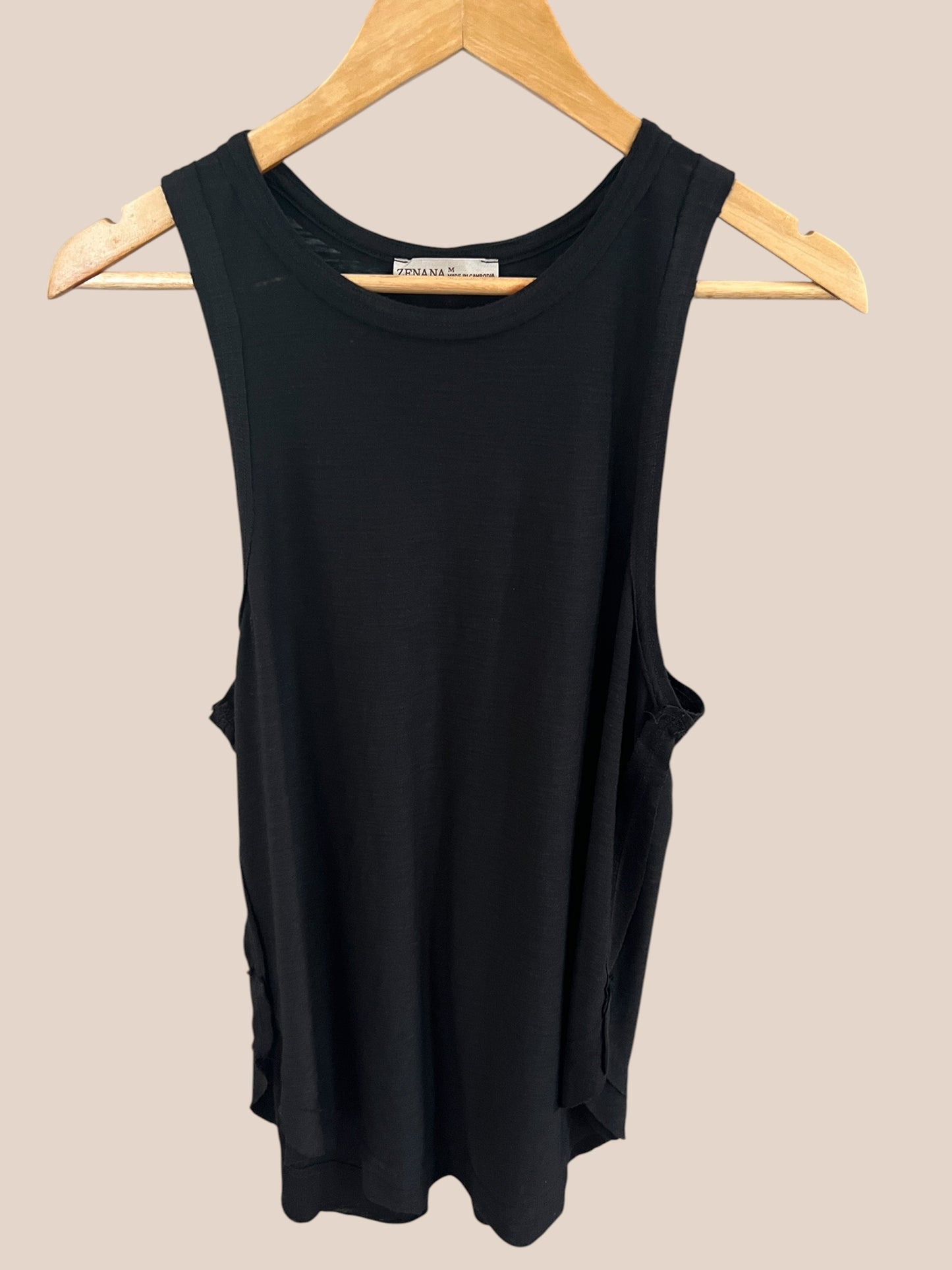 Curved Hem Tunic Tank
