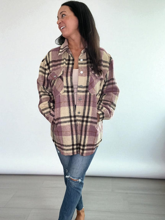 Plaid Relaxed Fit Shacket