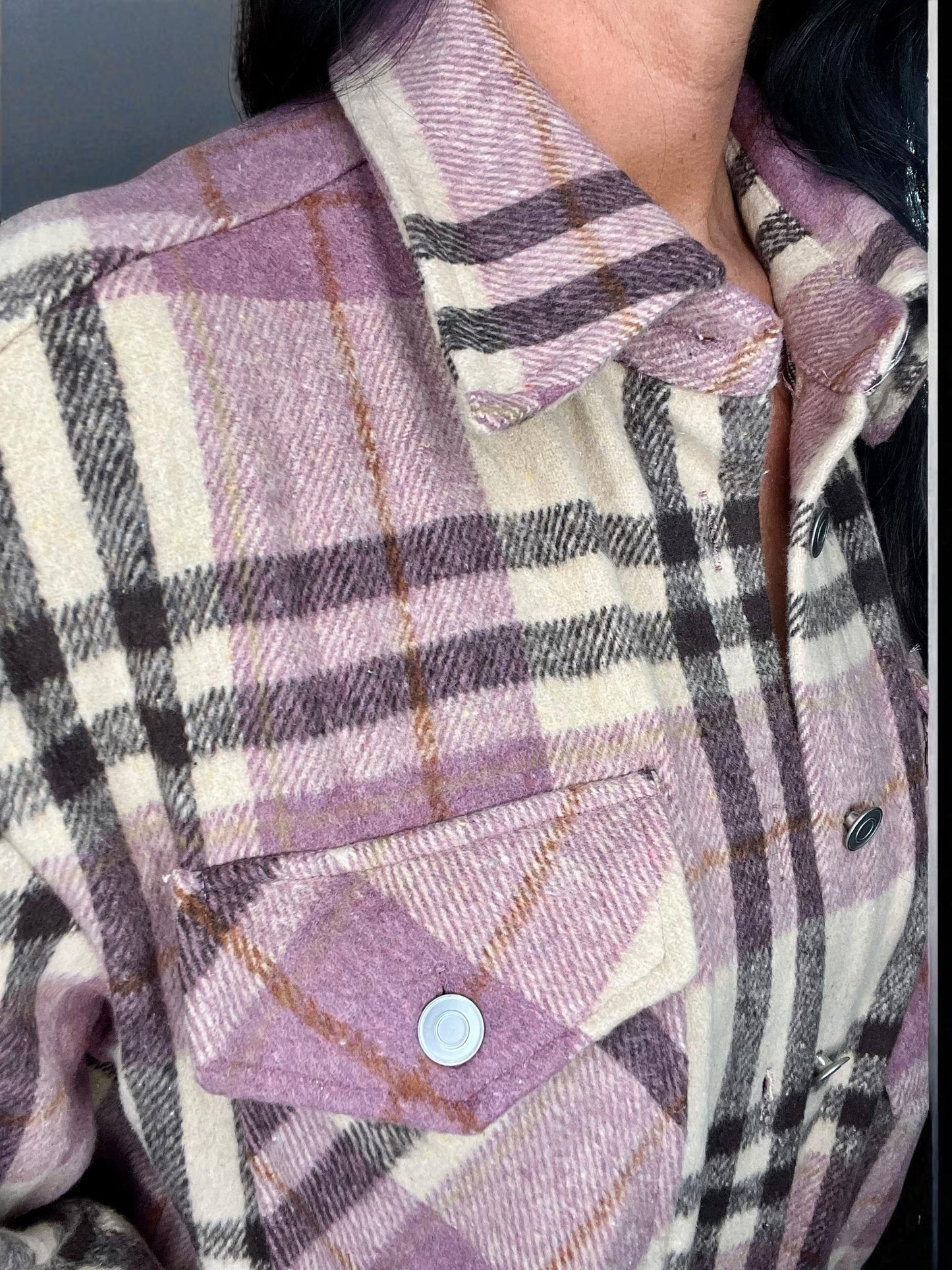 Plaid Relaxed Fit Shacket