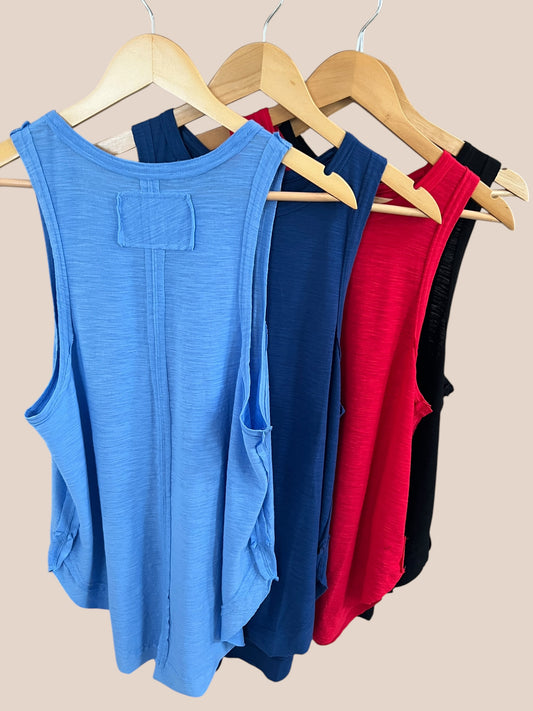 Curved Hem Tunic Tank