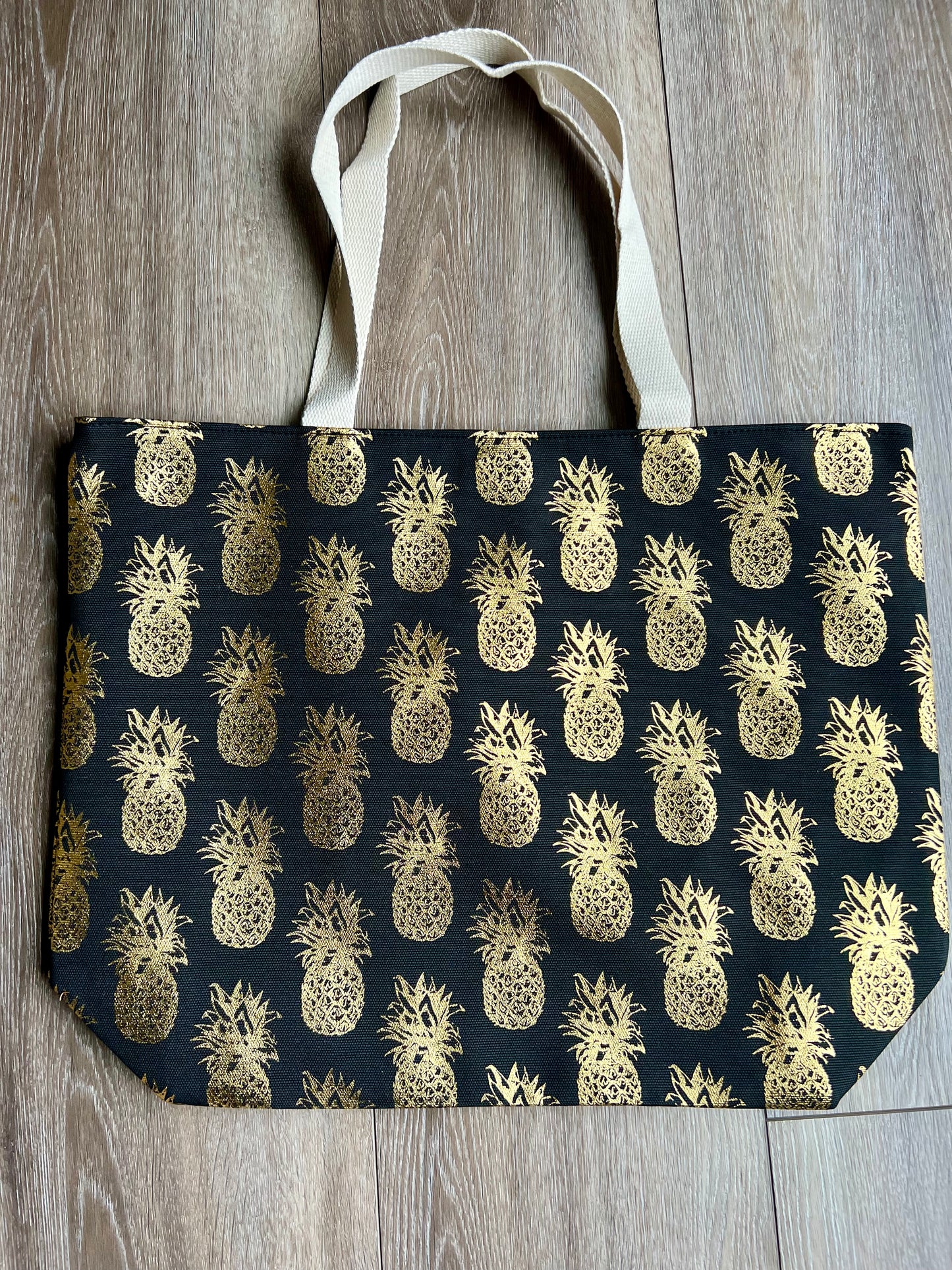 Pineapple Foil Tote Bag