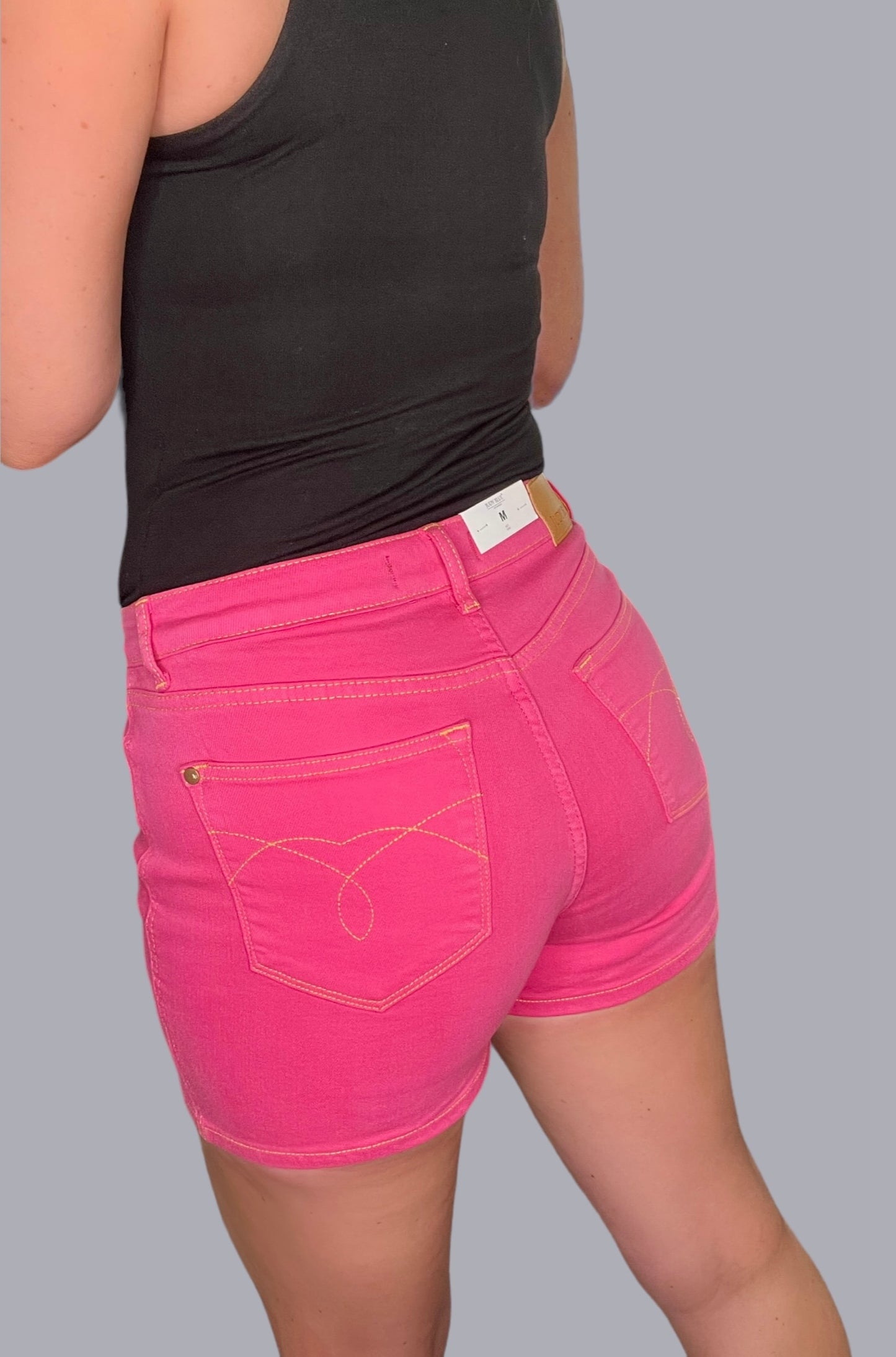 Judy Blue High-Rise ‘Pink Lemonade’ Jean Shorts