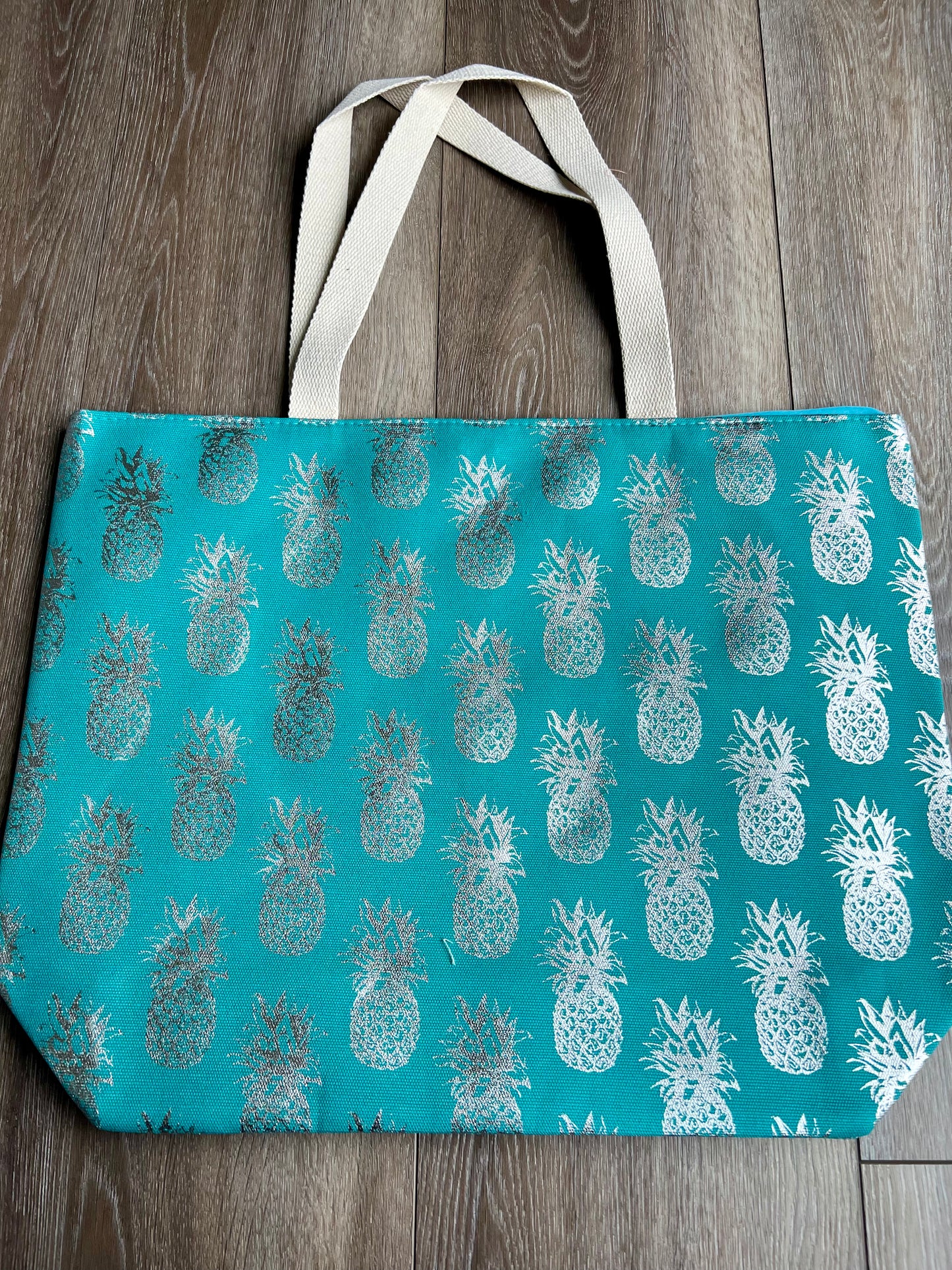 Pineapple Foil Tote Bag