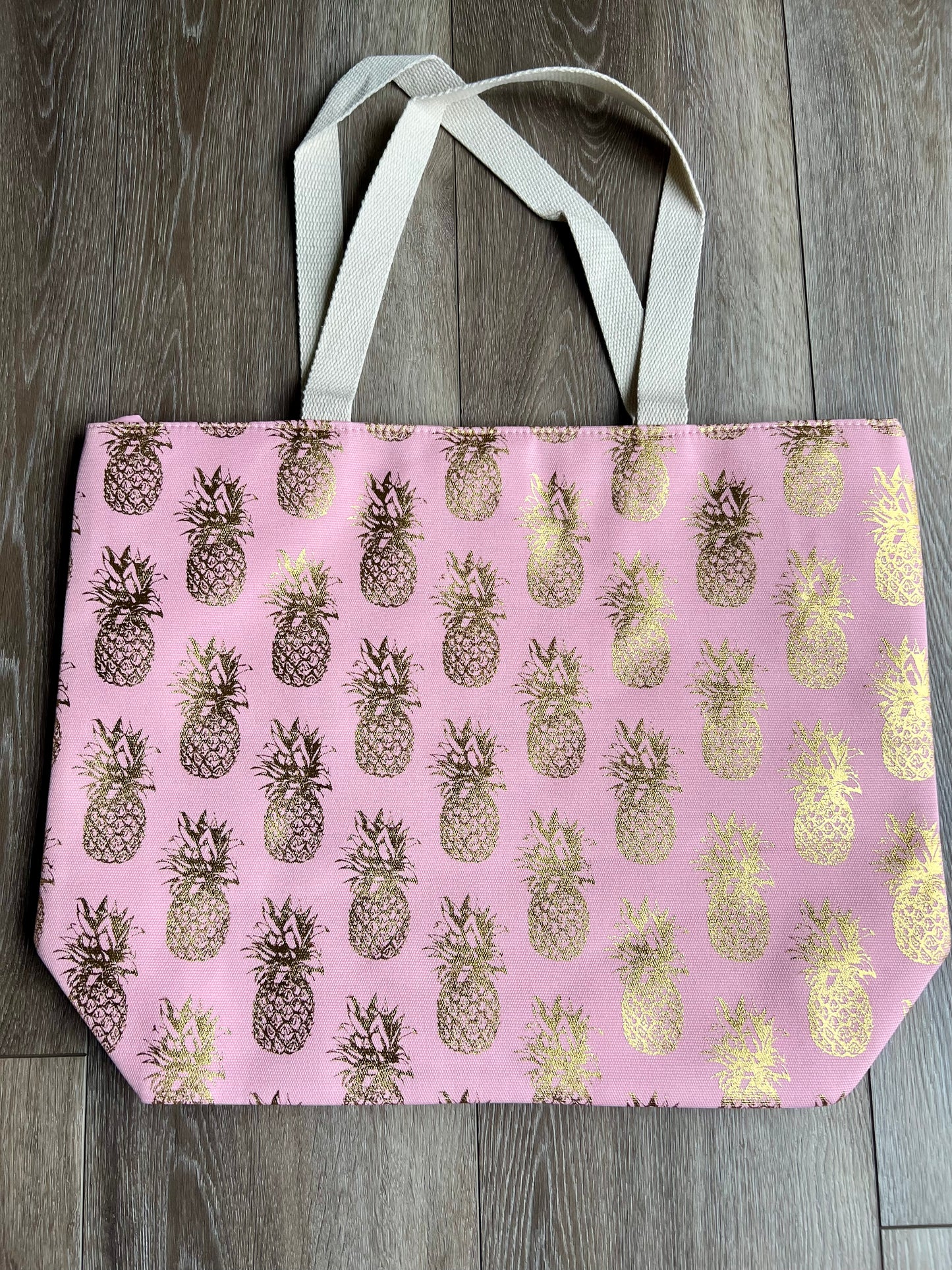 Pineapple Foil Tote Bag