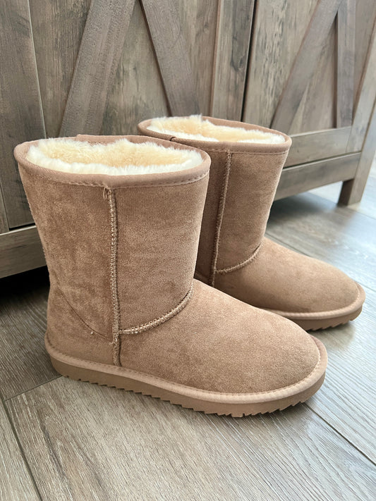Mid-Height Fur Boots