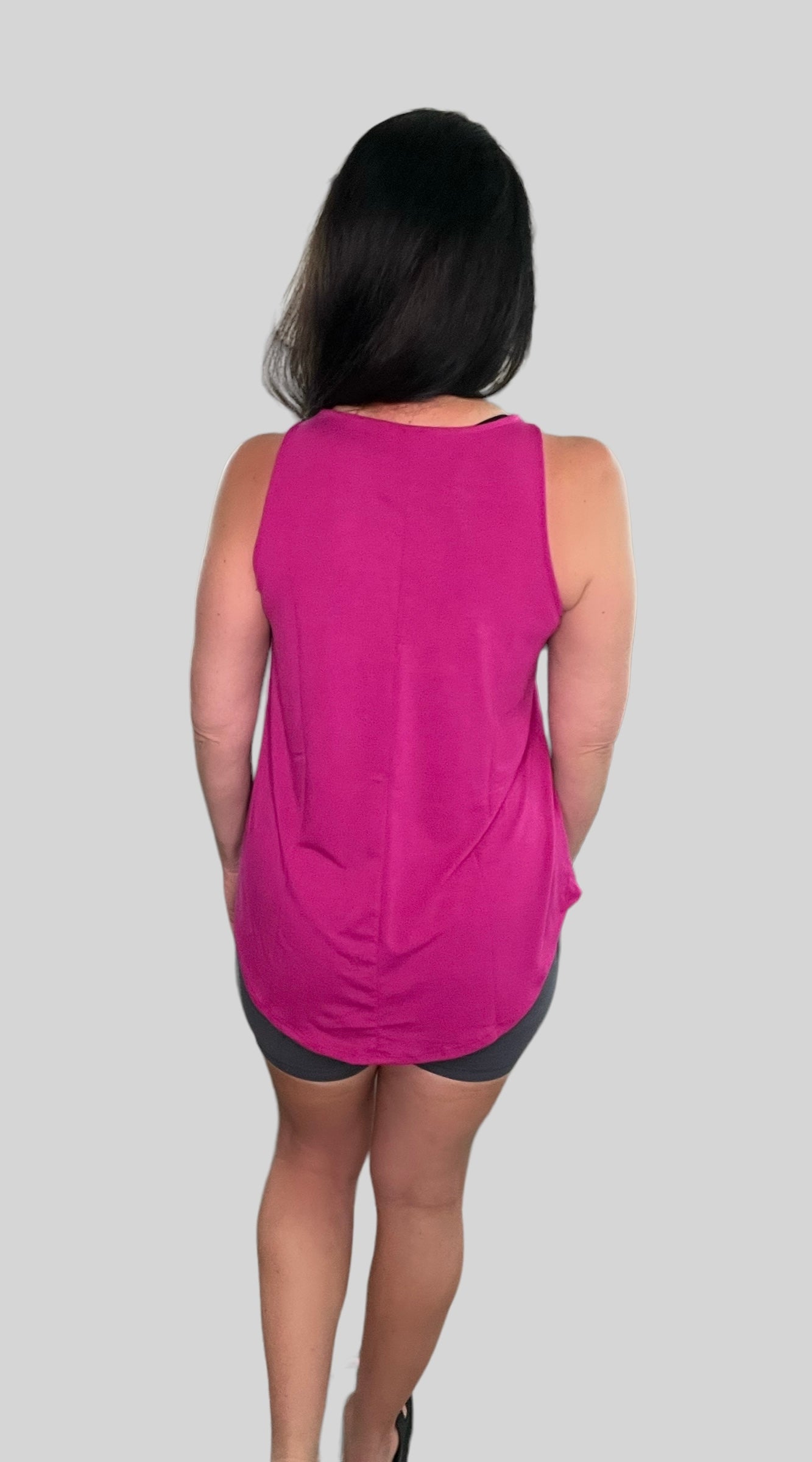 Round Neck Flowy Tank