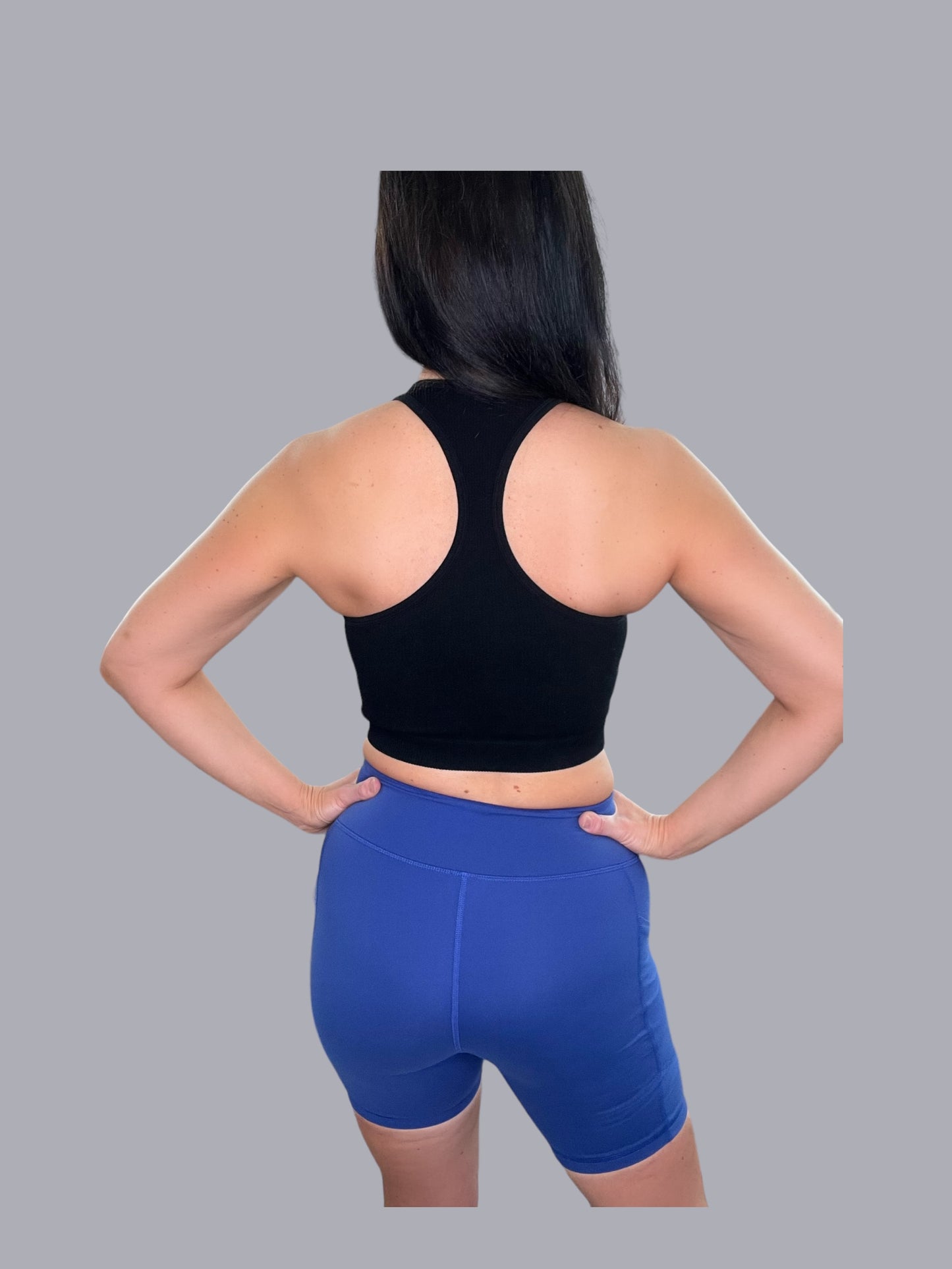 Racerback Seamless Ribbed Crop Tank