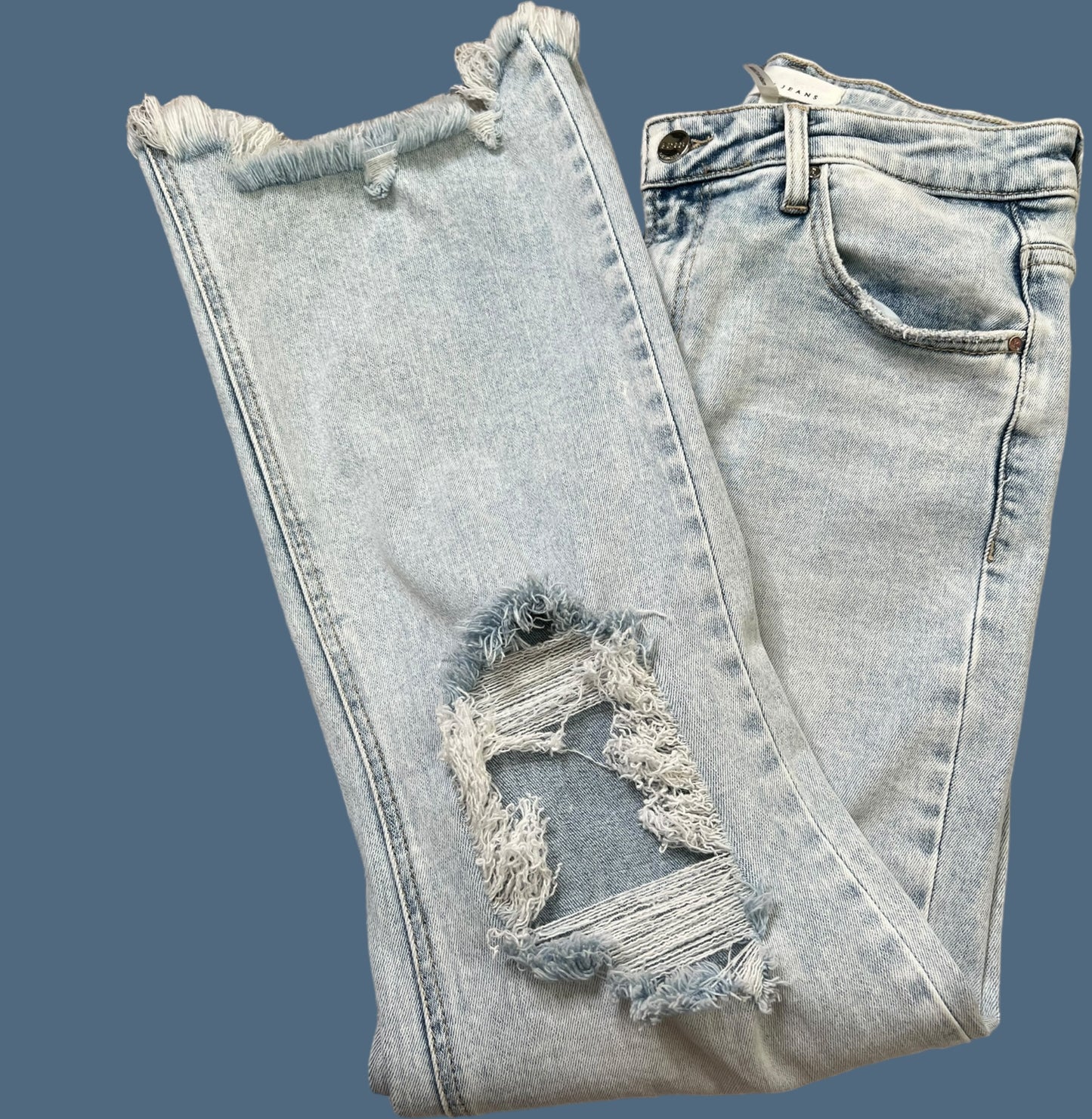 Risen High Rise Acid Wash Jeans