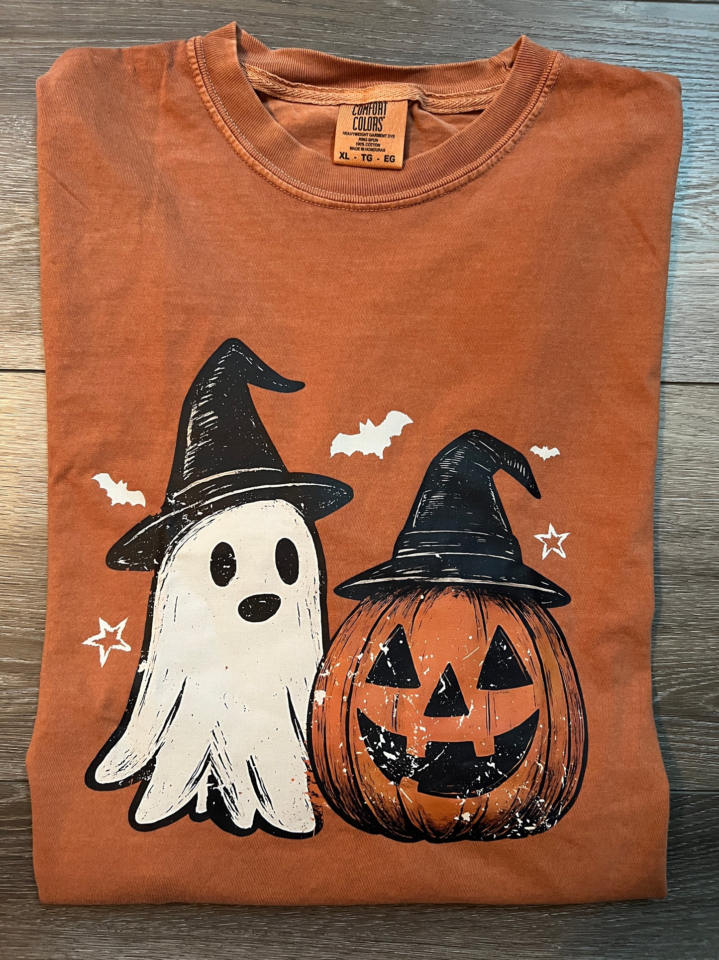 Ghost Pumpkin Halloween Graphic T-Shirt