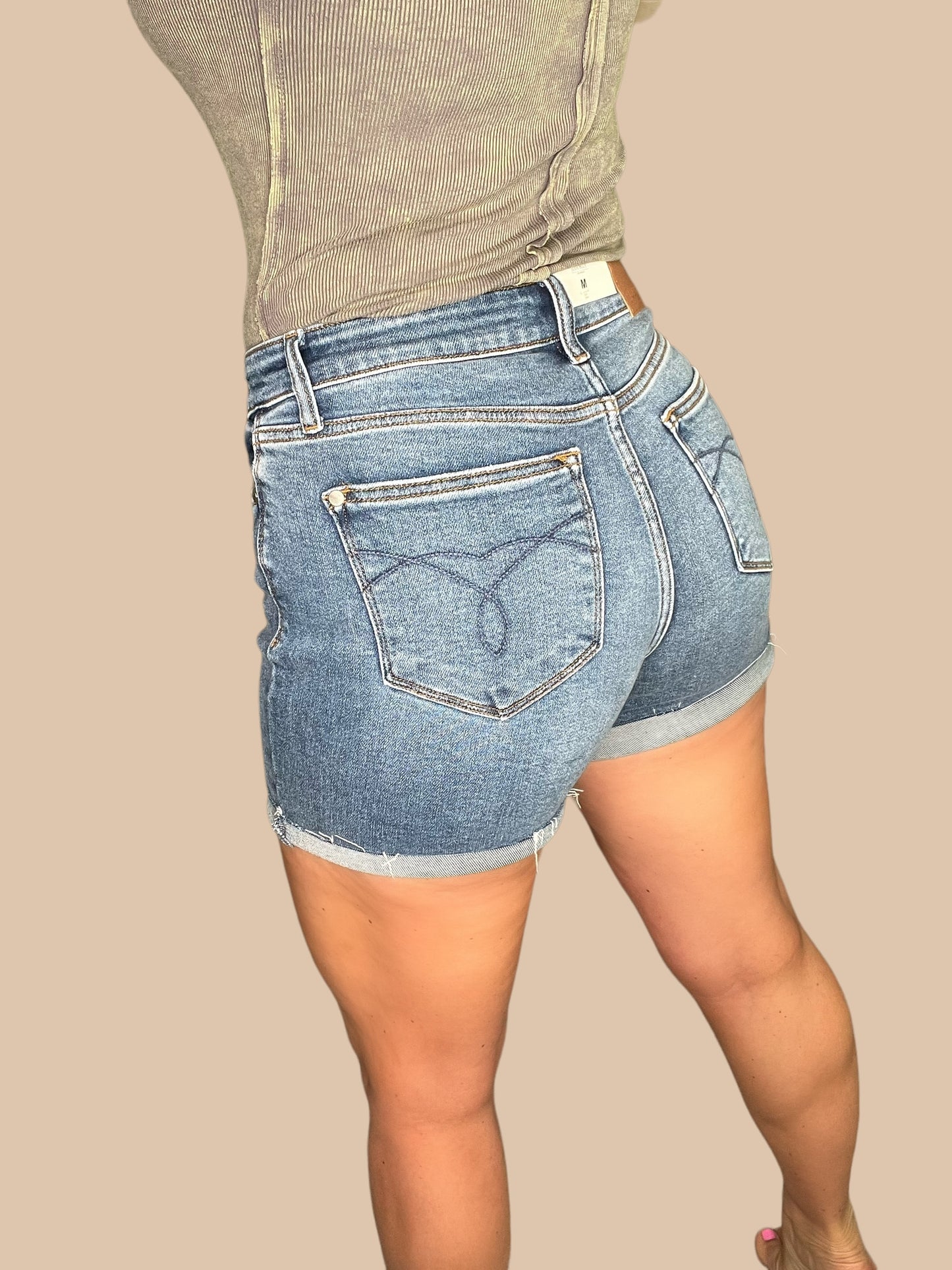 Judy Blue High-Rise Cutoff Jean Shorts