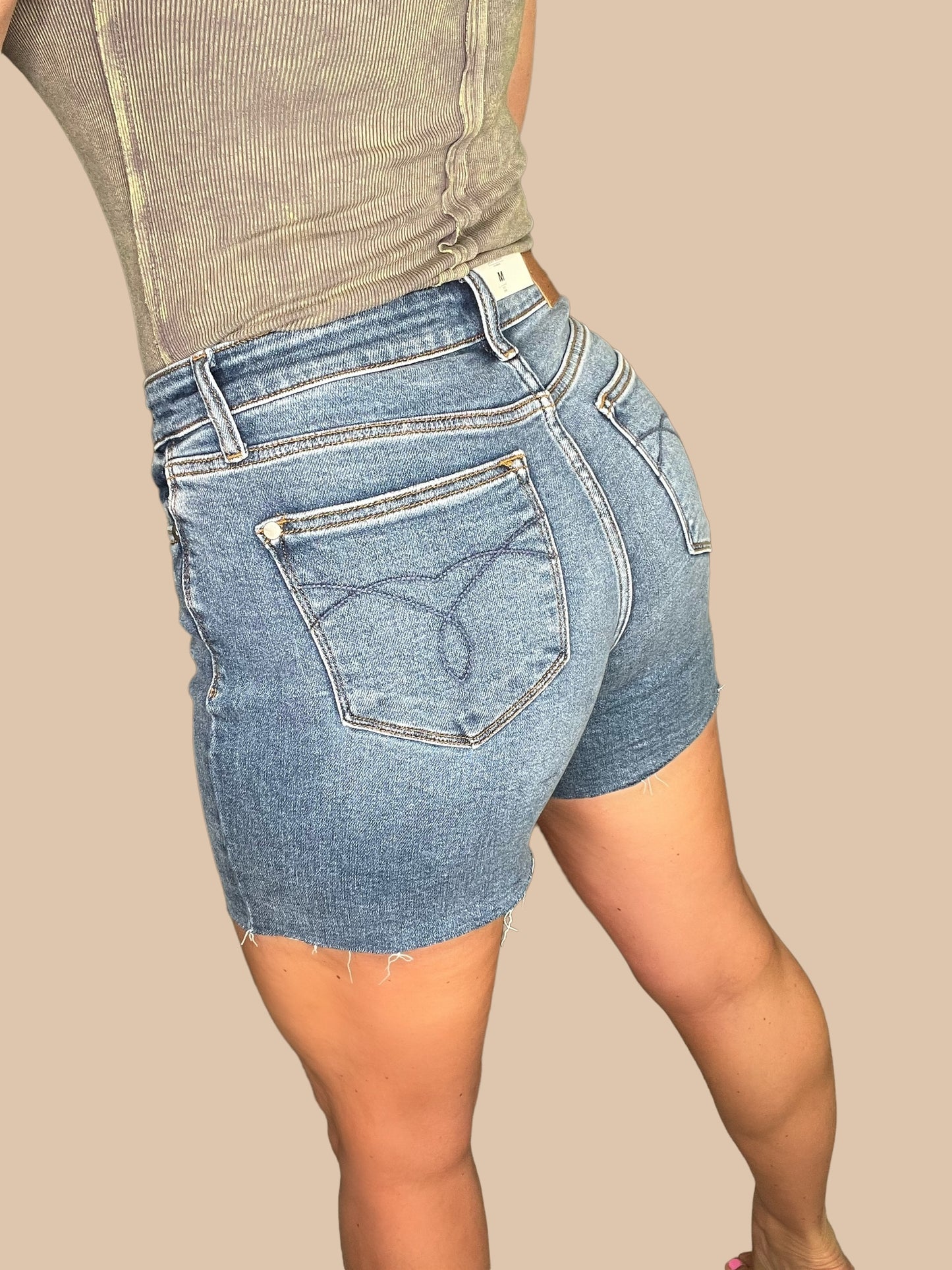 Judy Blue High-Rise Cutoff Jean Shorts