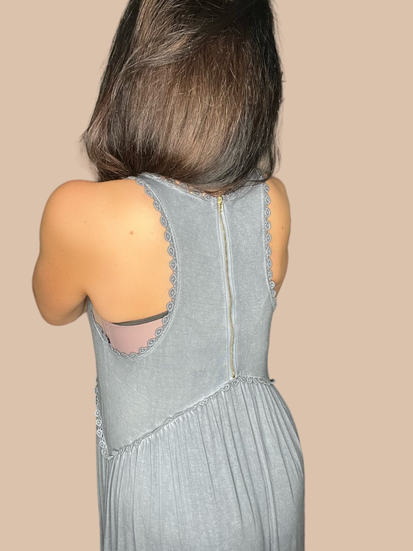 Stone Washed Vintage Maxi Dress