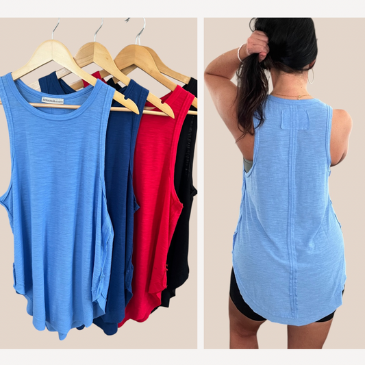 Curved Hem Tunic Tank