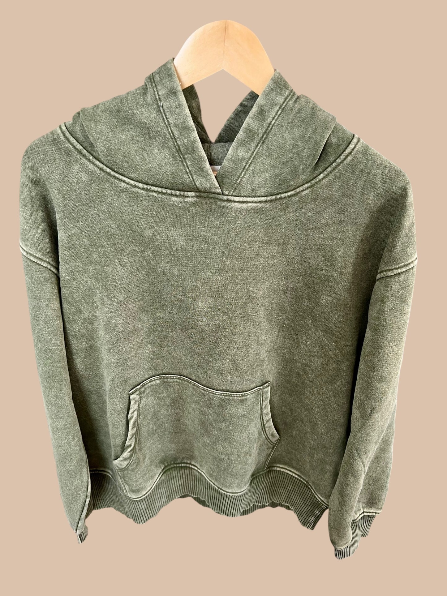 Mineral Wash Sweatshirt Hoodie