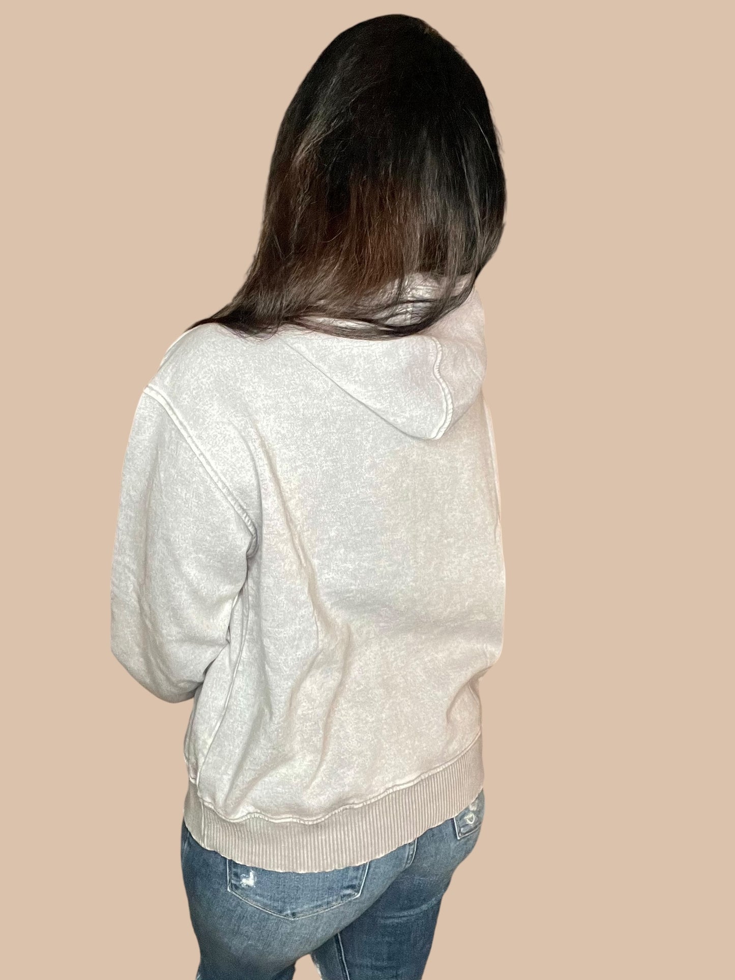 Mineral Wash Sweatshirt Hoodie