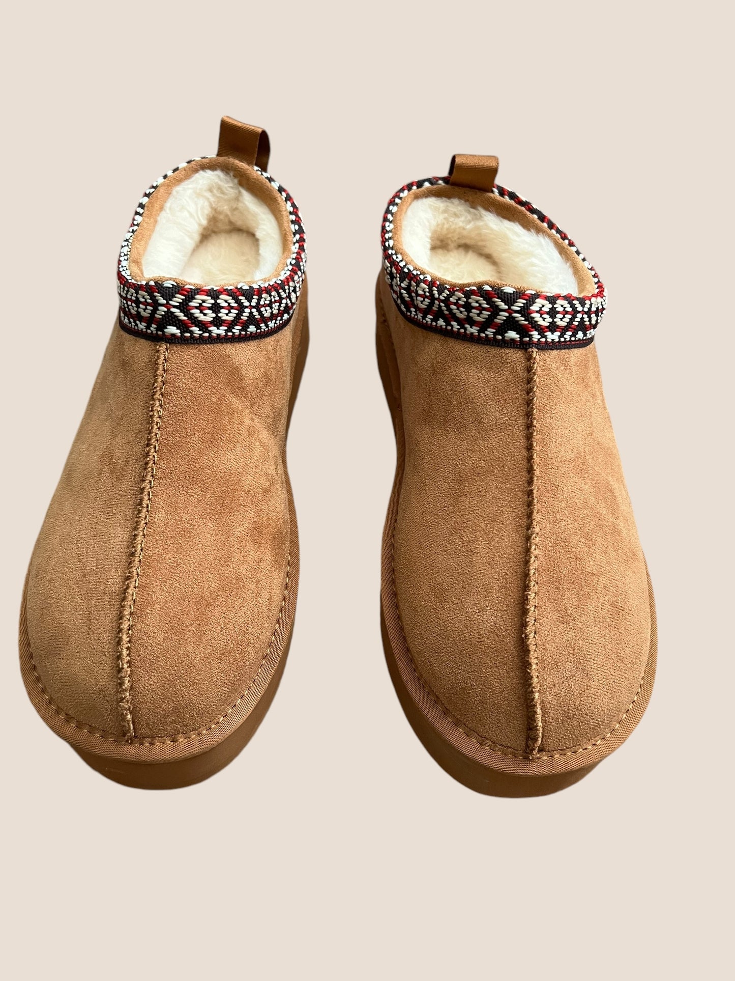 Platform Fur Slip-on Shoes