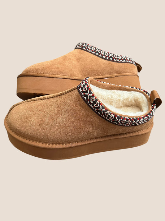 Platform Fur Slip-on Shoes