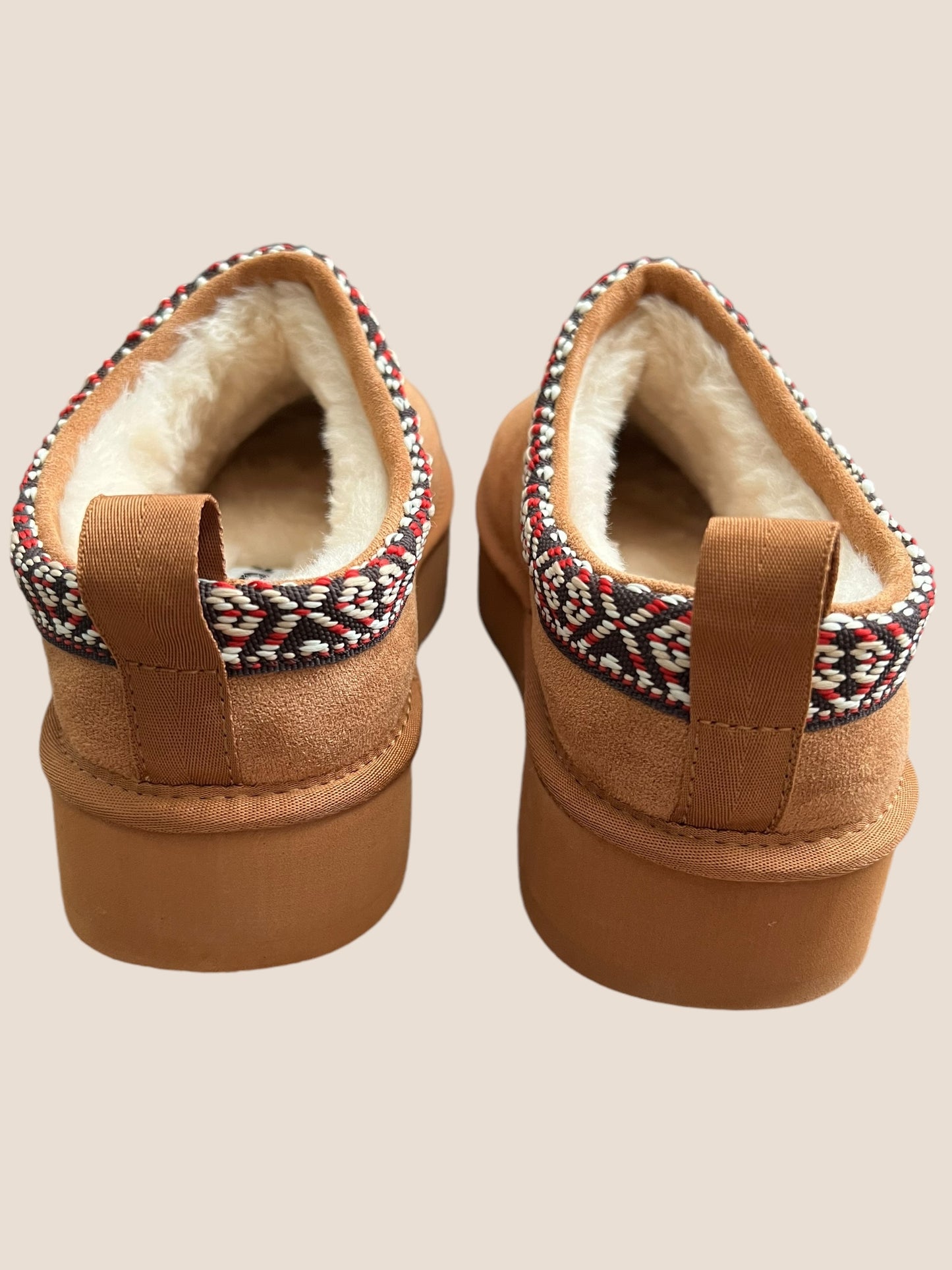 Platform Fur Slip-on Shoes
