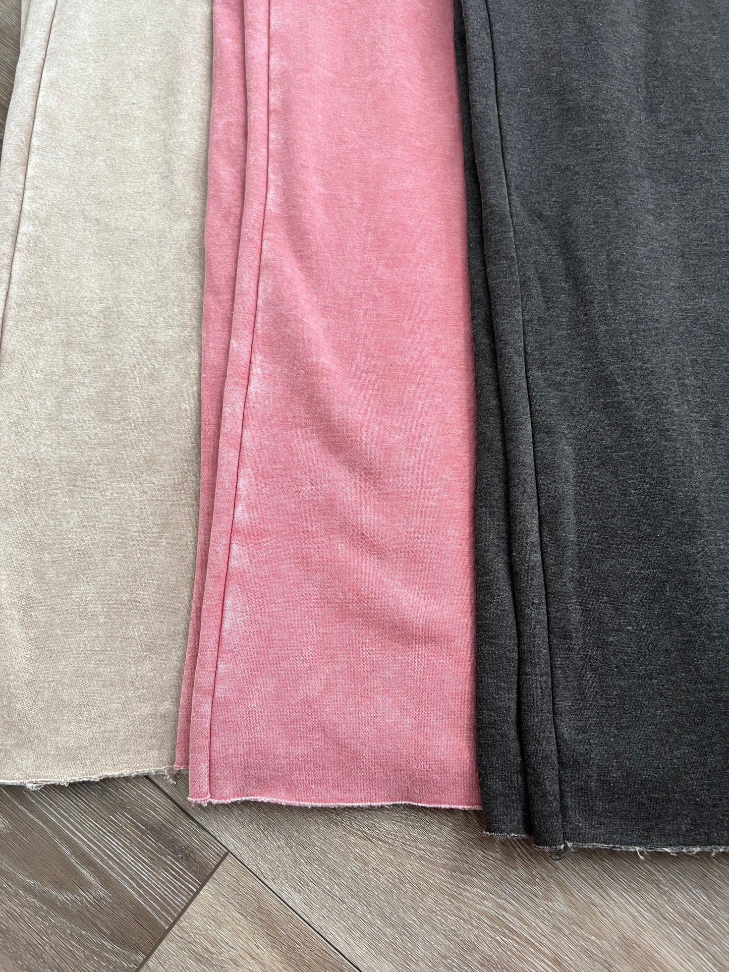 Mineral Wash Fleece Palazzo Sweatpants