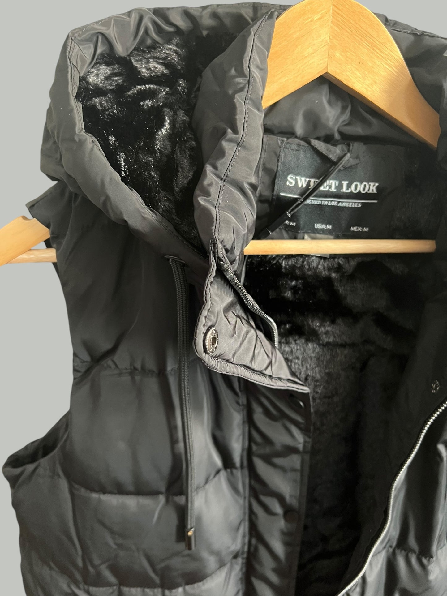 Longline Hooded Puffer Vest