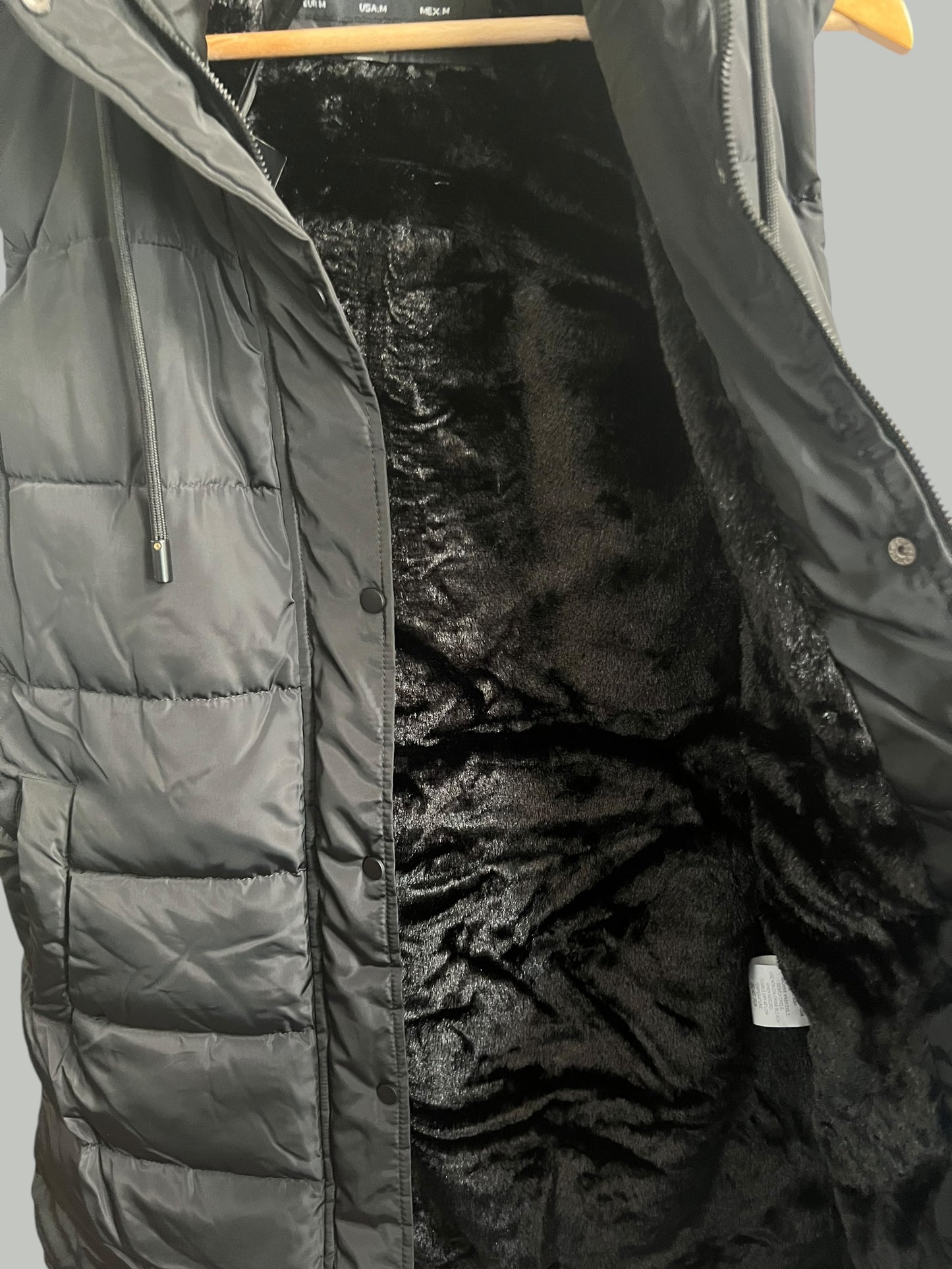 Longline Hooded Puffer Vest