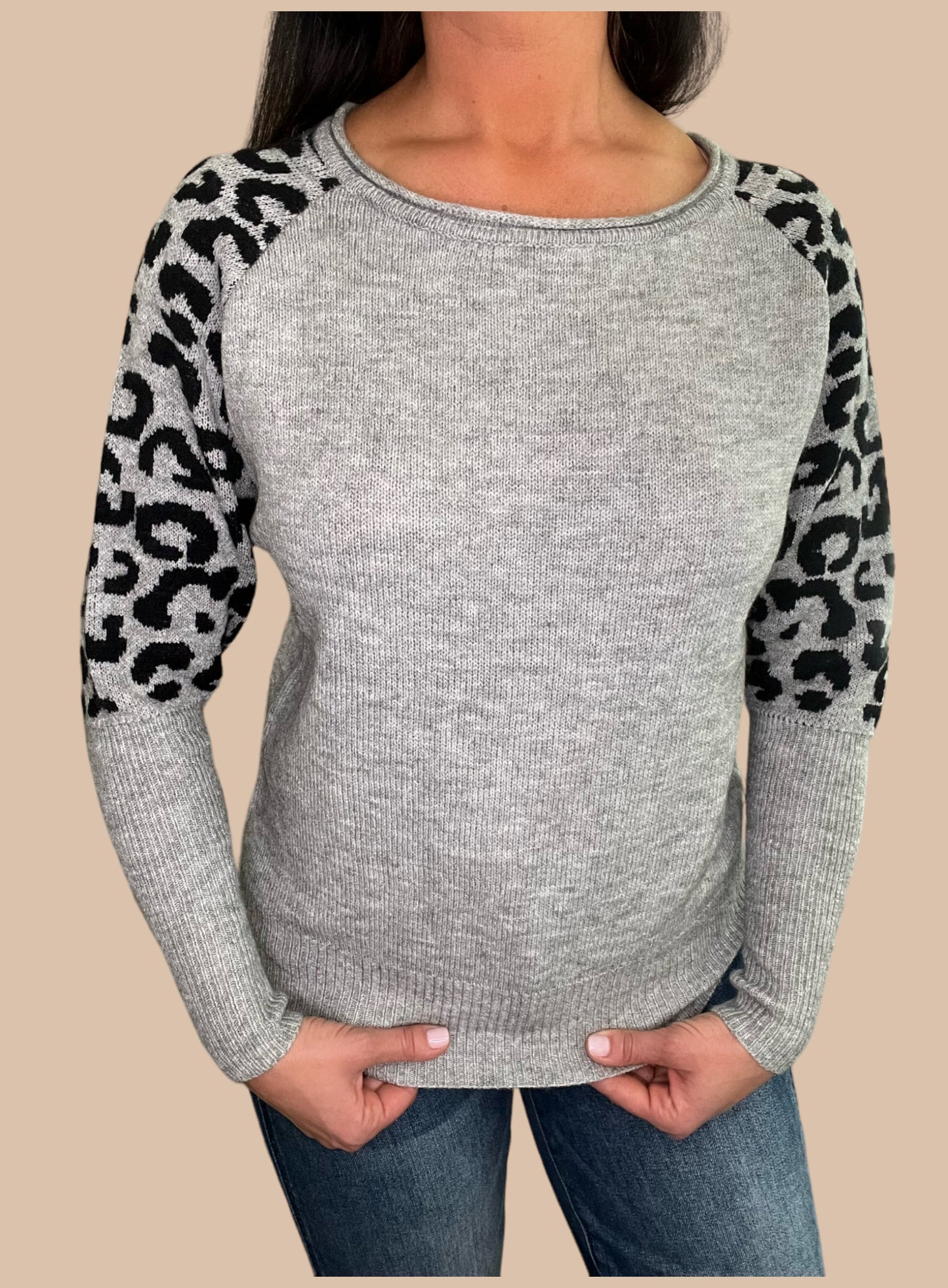 Leopard Print Lightweight Sweater