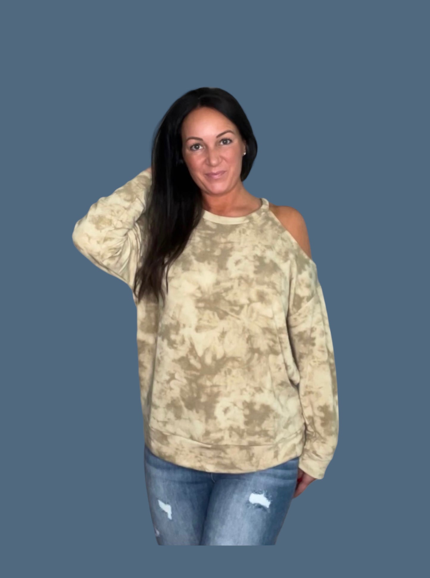 One Shoulder Cut Out Top