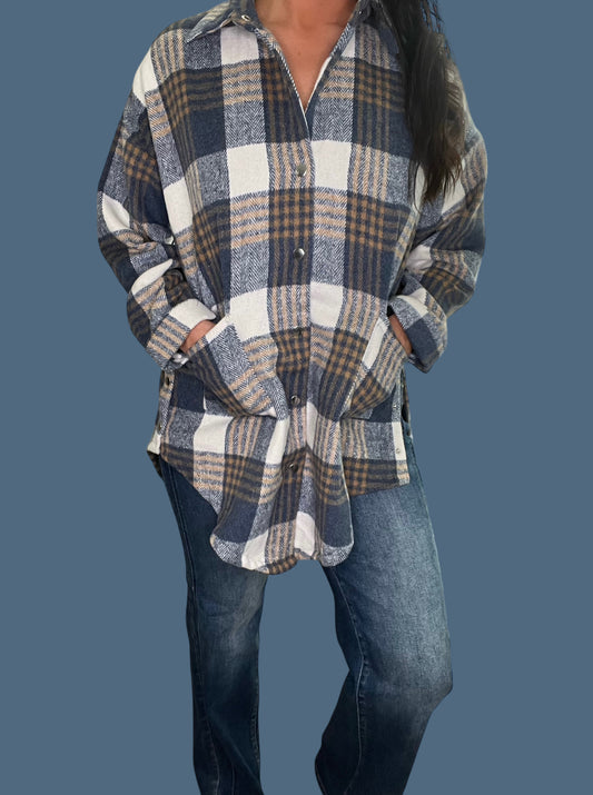 Plaid Oversized Shacket