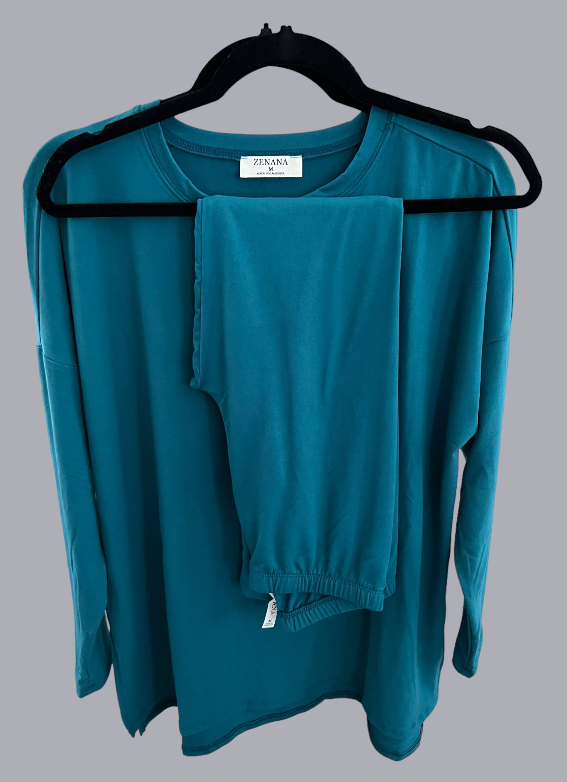 Microfiber Round Neck Loungewear Set