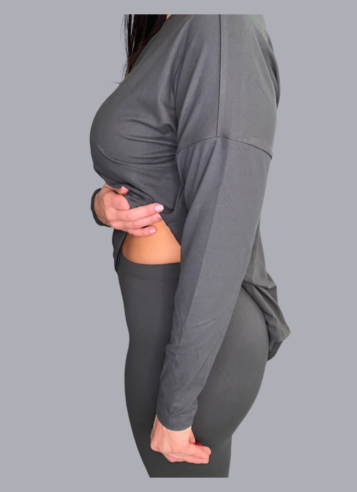 Microfiber Round Neck Loungewear Set