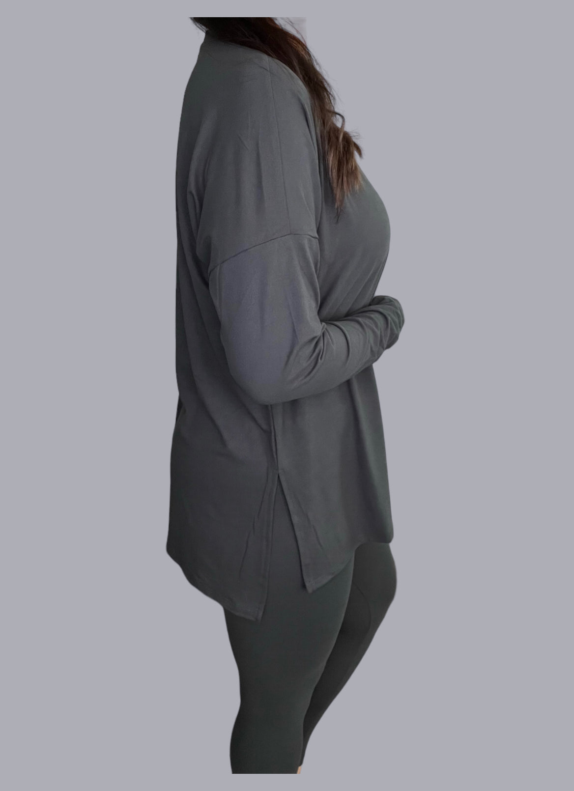 Microfiber Round Neck Loungewear Set