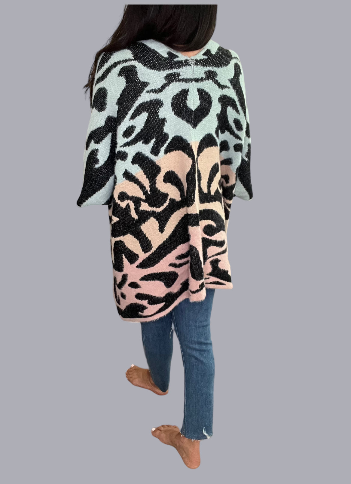 Eyelash Knit Poncho
