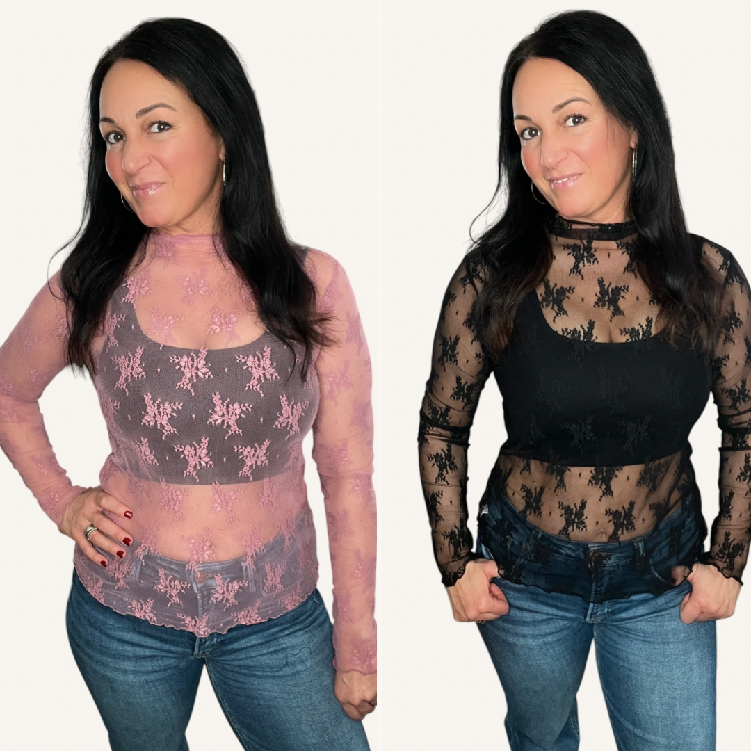 Sheer Lace Top