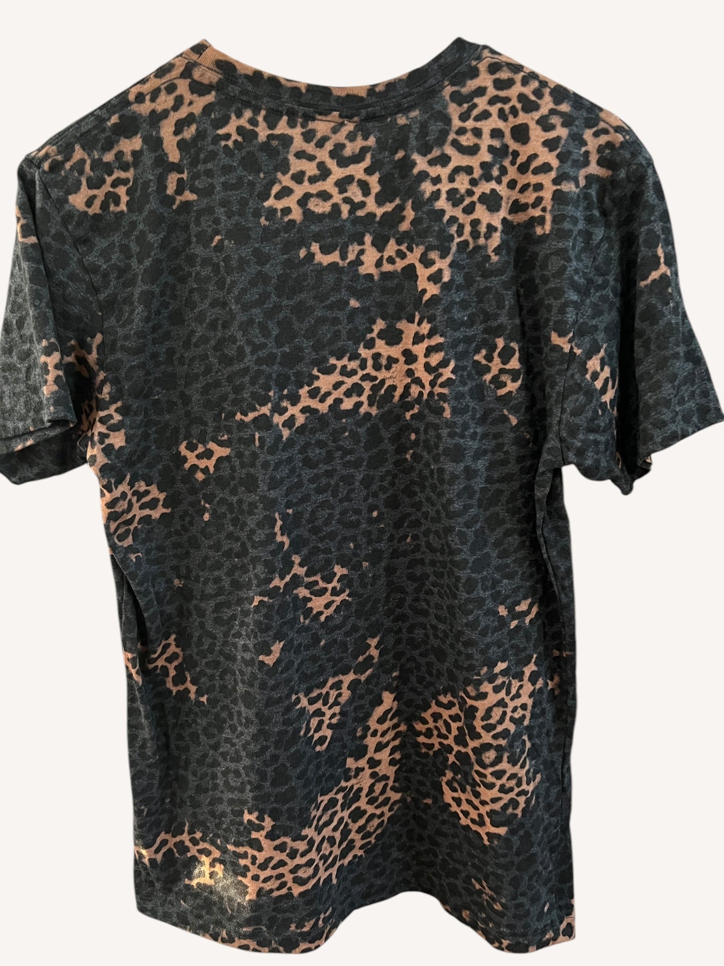 'Boujie' Bleached Leopard Graphic Tee