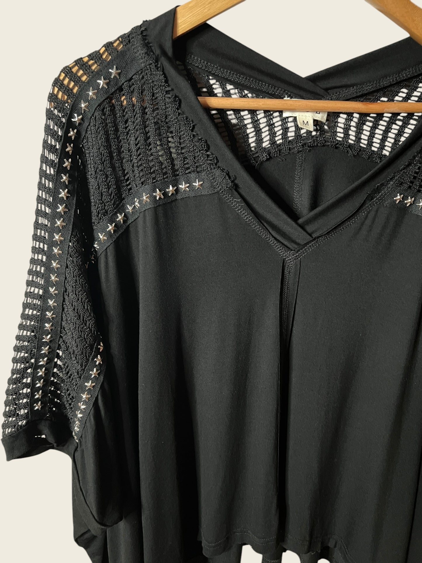 'Star Studded' Flowy Half-Sleeve Top