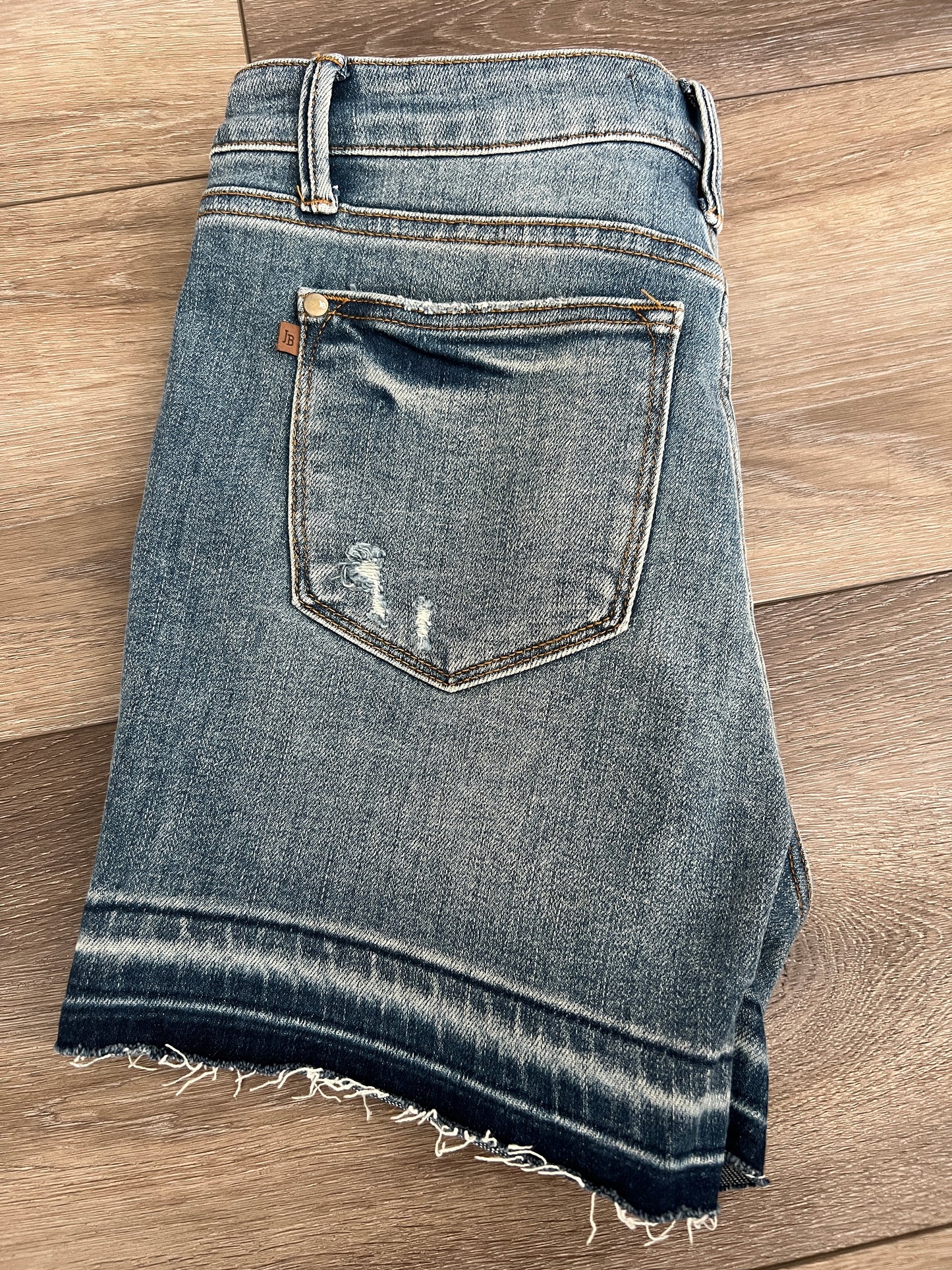 Judy Blue Tummy Control Mid-Rise Release Hem Jean Shorts