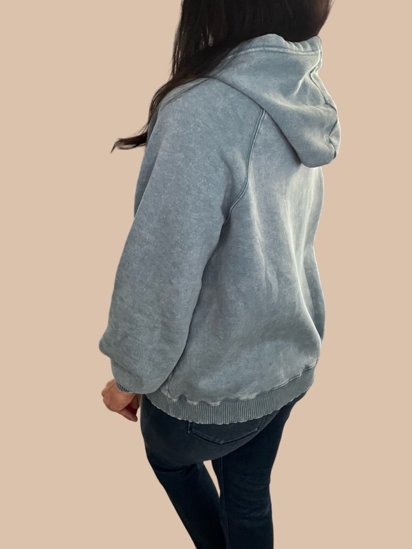 Mineral Wash Fleece Hoodie