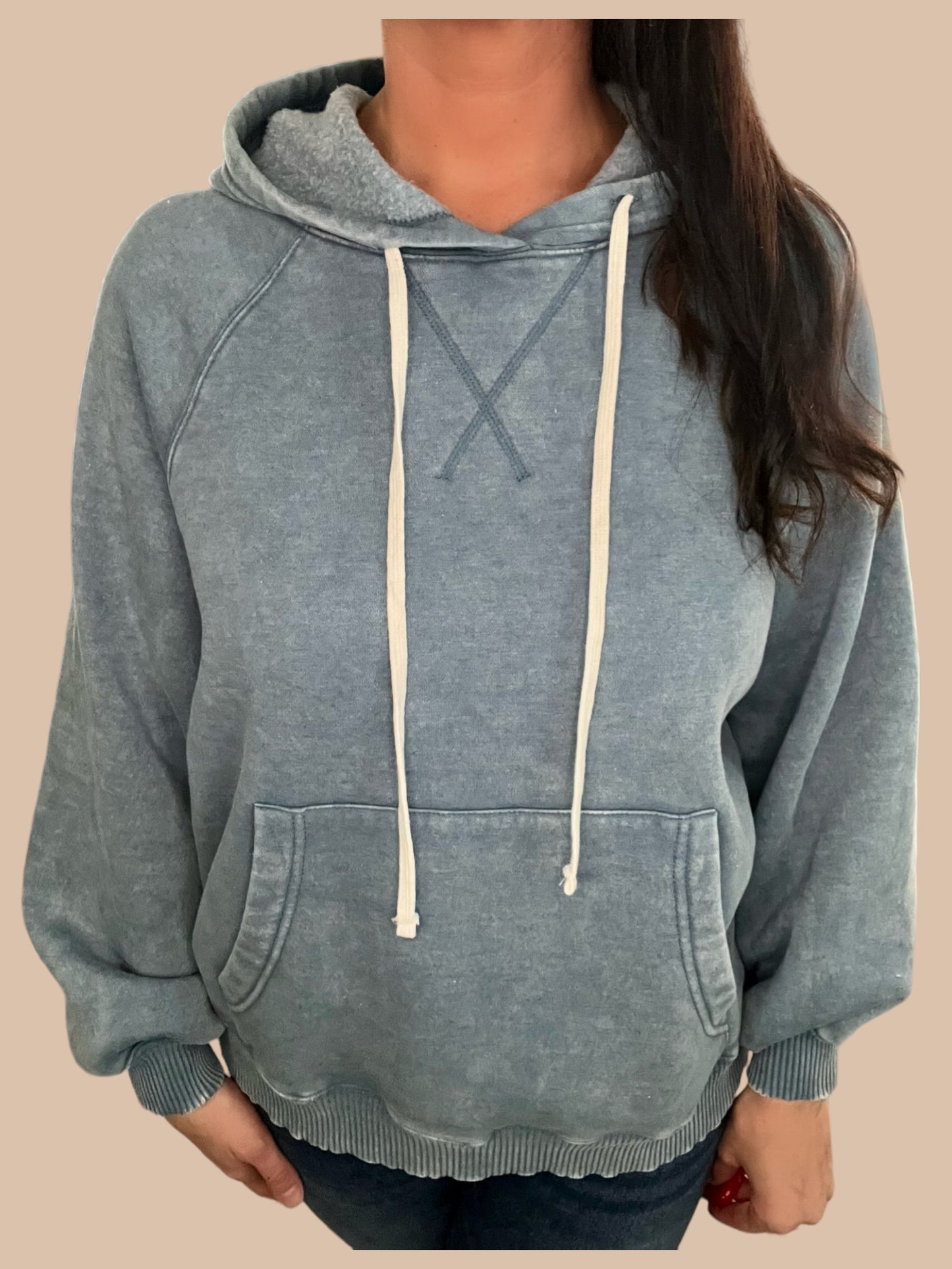Mineral Wash Fleece Hoodie