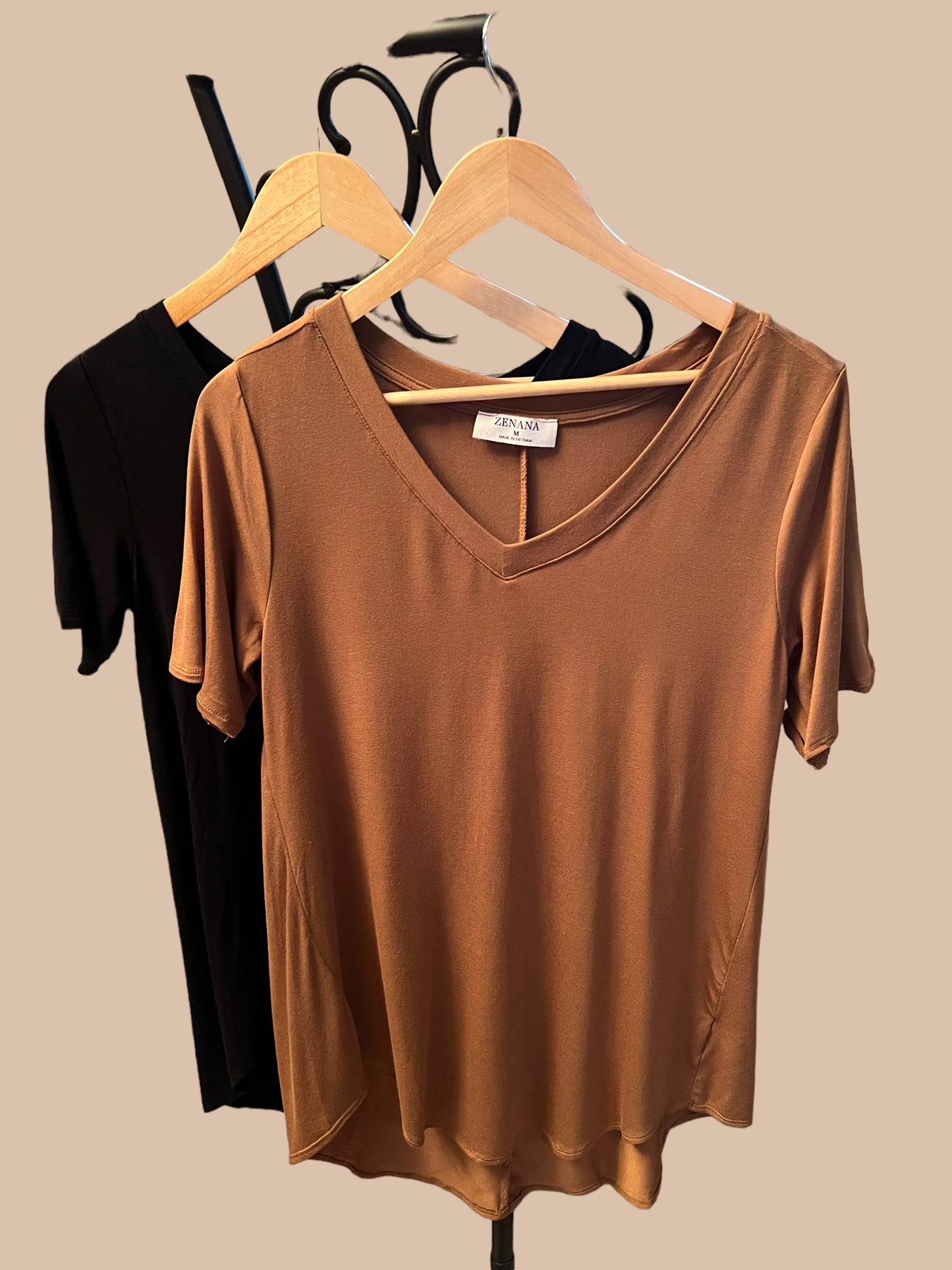 Flowy Short Sleeve V-Neck Top