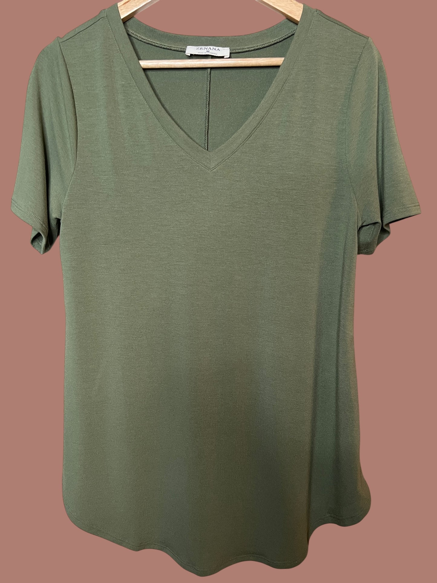 Essential V-Neck Short Sleeve Top