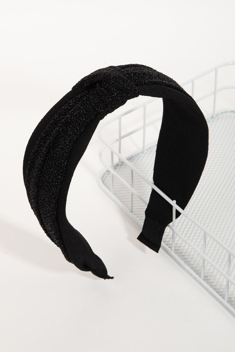 Fabric Twist Glitter Headband