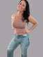 Ribbed Mineral Wash Seamless Tank