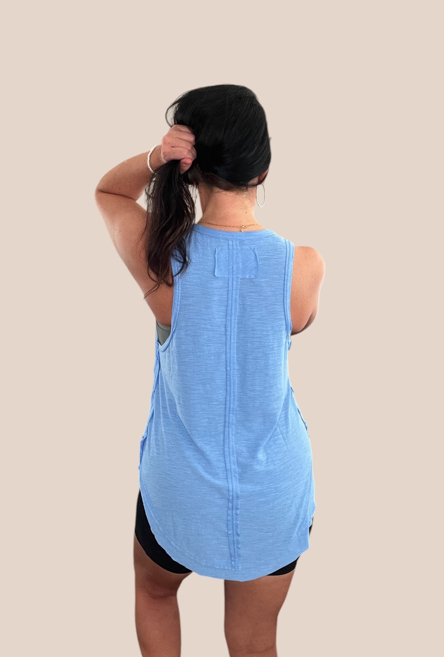 Curved Hem Tunic Tank