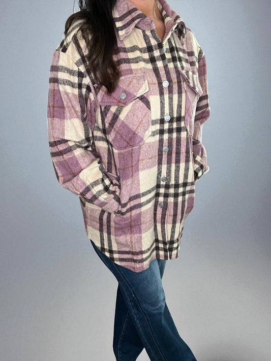 Plaid Relaxed Fit Shacket