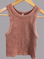 Ribbed Mineral Wash Seamless Tank