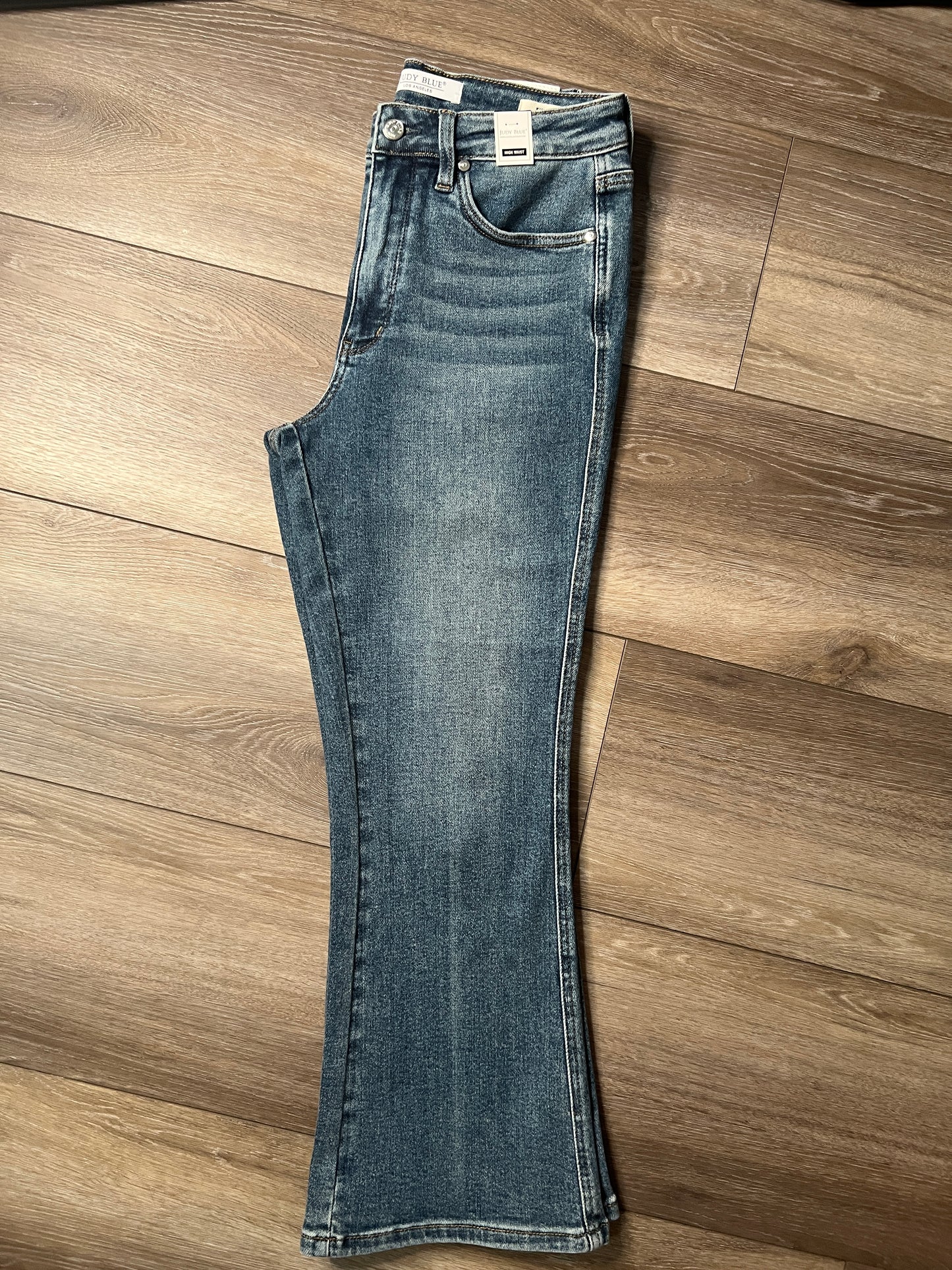 Judy Blue High-Rise Tummy Control Cropped Flare Jeans