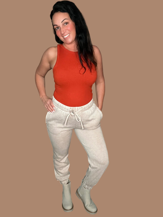 Mineral Wash Fleece Sweatpants